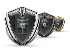 Porsche Badge Logo Custom Stile Tuning Splendente